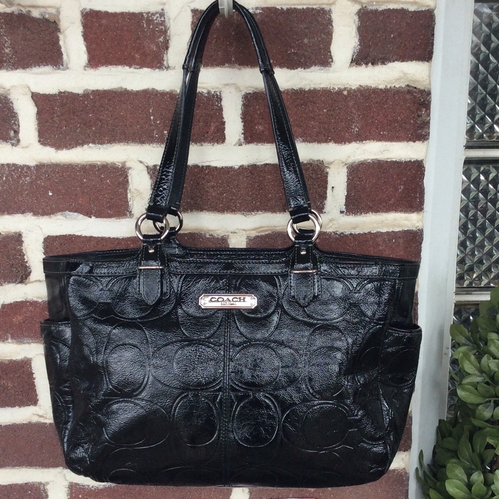 Authentic Coach Patent Leather Tote